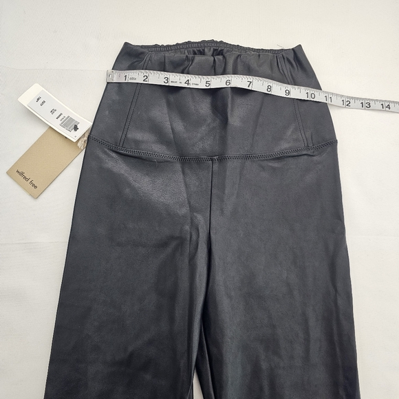Aritzia Wilfred Free Daria Pant XS Tall Black Vegan Leather Legging NWT - Picture 9 of 11